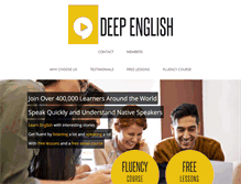 Tablet Screenshot of deepenglish.com